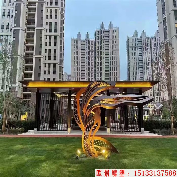 夜景不銹鋼雕塑 廠家定制